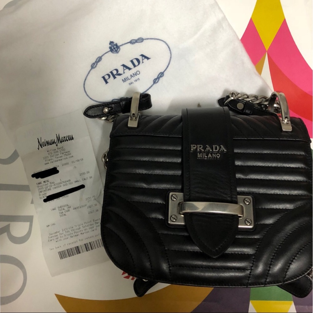 NEW Auth Prada Impunture Cahier Quilted Small Bag